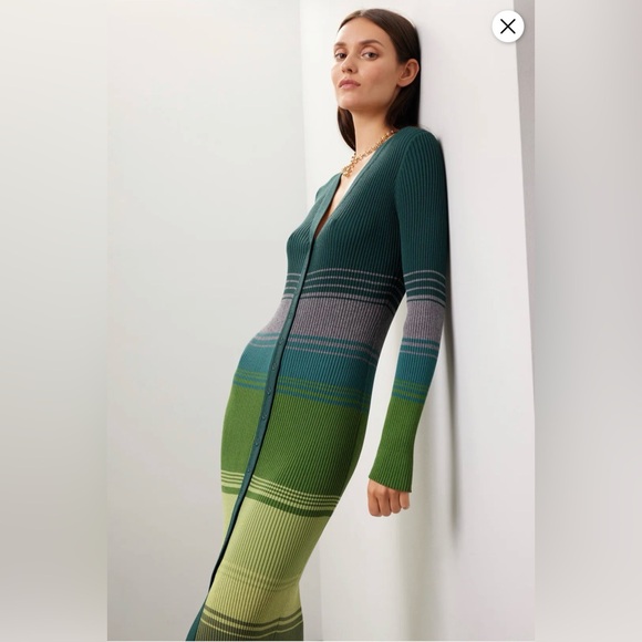 STAUD Shoko Dress in Pine Forest - Picture 3 of 6